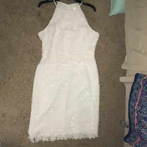 White lace dress